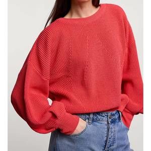 NEW SUMMUM balloon sleeve sweater in coral